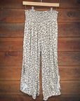 Cozy Leopard Wide Leg Pant
