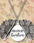 Street Style Sunflower Letter Necklace
