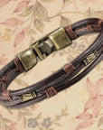 Vintage Fashion Wax Thread Buckle Bracelet