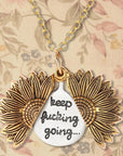 Street Style Sunflower Letter Necklace
