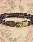 Vintage Fashion Wax Thread Buckle Bracelet
