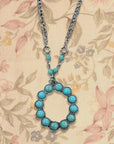 Turquoise Letter Necklace