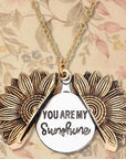 Street Style Sunflower Letter Necklace