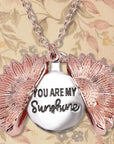 Street Style Sunflower Letter Necklace