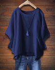 Relaxed Crew Neck Top