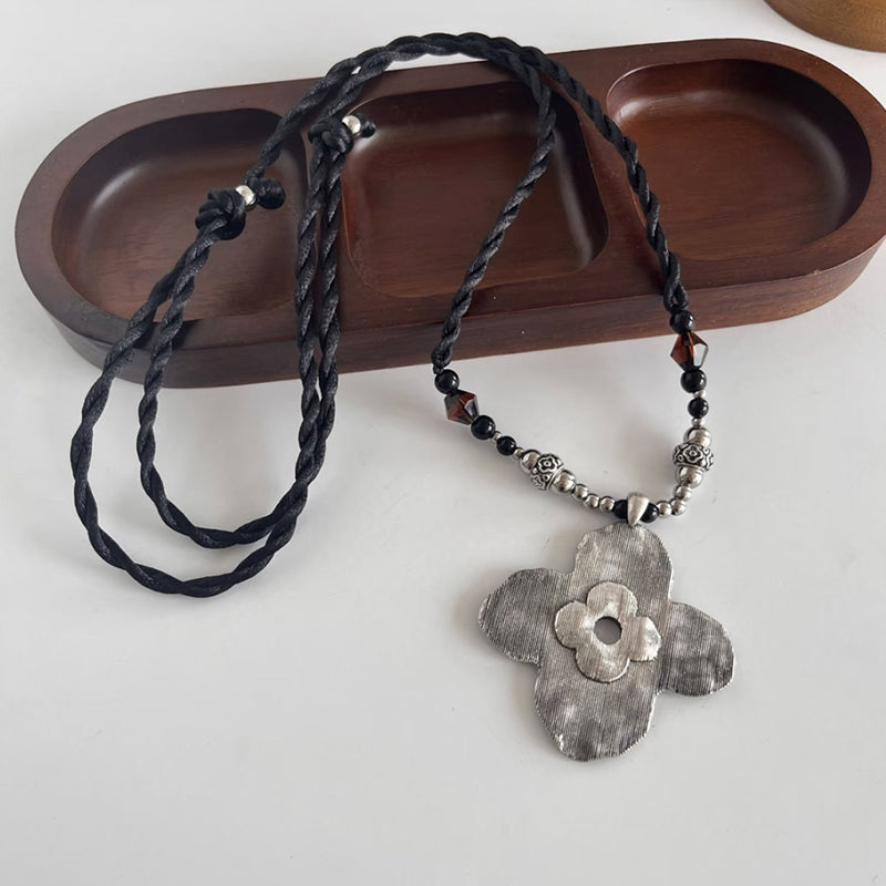 Rustic Bloom Pendant Necklace