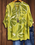 Olive Garden Button-Up Shirt