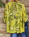 Olive Garden Button-Up Shirt