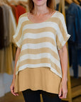 Desert Dune Layered Stripe Tee