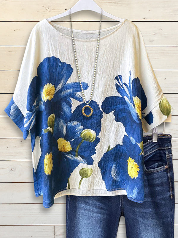 Bold Bloom Batwing Tee