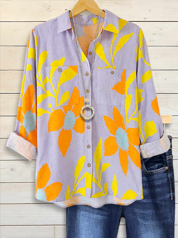 Sunflare Linen Button Shirt