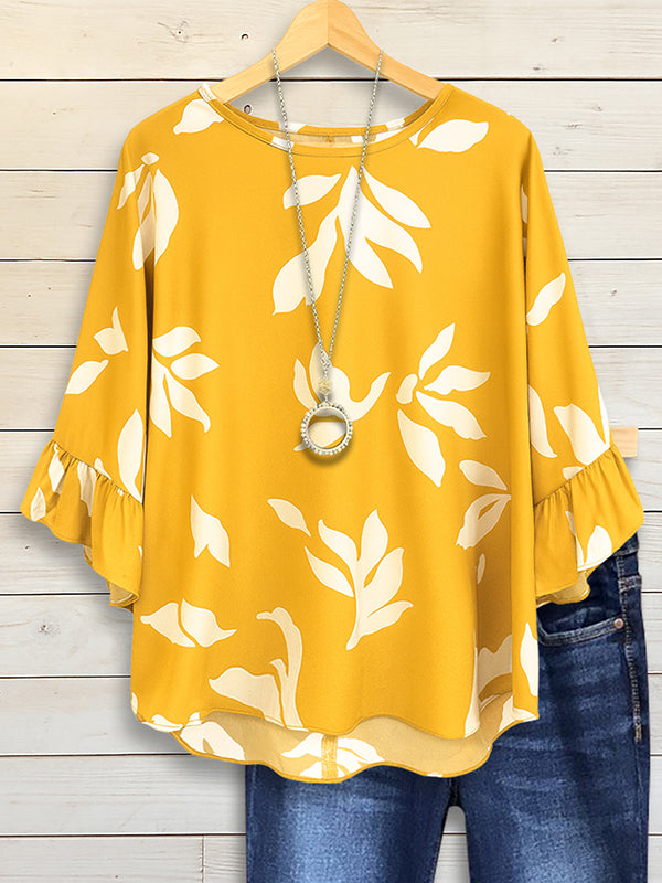 Sunbeam Ruffled Sleeve Tunic