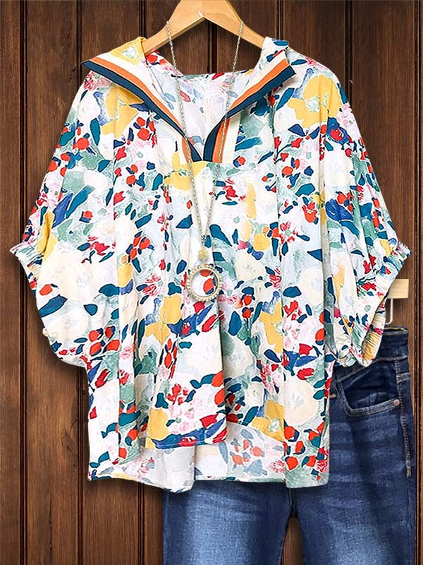 Sailor Bloom V-Neck Top