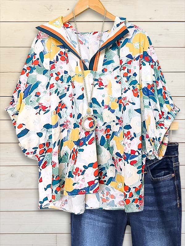 Sailor Bloom V-Neck Top