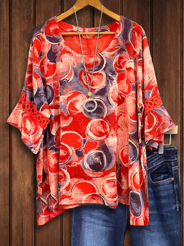 Sunset Studio Ruffled Sleeve Tunic