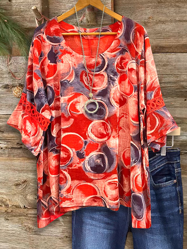 Sunset Studio Ruffled Sleeve Tunic
