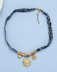 Leopard Print Alloy Pendant Necklace
