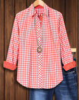 Classic Gingham Button-Down Shirt