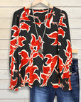 Flame Garden Blouse