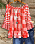 Picnic Charm Gingham Blouse