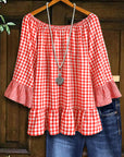 Picnic Charm Gingham Blouse