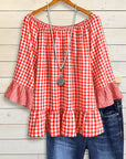 Picnic Charm Gingham Blouse