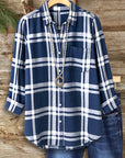 Navy Classic Plaid Shirt