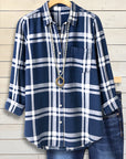 Navy Classic Plaid Shirt