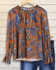 Autumn Bloom Floral Blouse