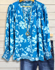 Ocean Breeze Floral Top