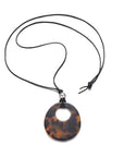 Leopard Print Pendant Necklace