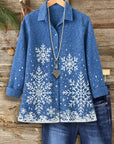 Frosty Snowflake Button Shirt