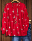 Festive Joy Snowflake Sweatshirt