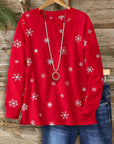 Festive Joy Snowflake Sweatshirt