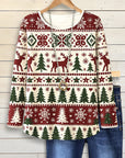 Festive Reindeer Long Sleeve Tee