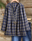 Classic Plaid V-Neck Tunic