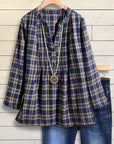 Classic Plaid V-Neck Tunic