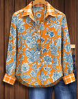 Sunset Garden Retro Shirt