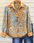 Sunset Garden Retro Shirt