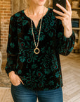Velvet Garden V-Neck Blouse