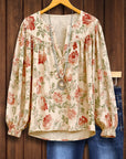 Vintage Garden Peasant Blouse