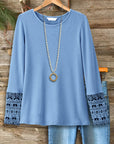 Sky Knit Long Sleeve Top