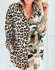Wild Mix Leopard & Camo Patch Shirt