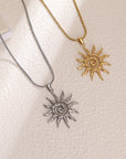 Sunburst Artisan Pendant Necklace