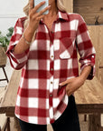 Classic Buffalo Check Roll-Sleeve Shirt