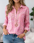Pink Paisley Classic Shirt