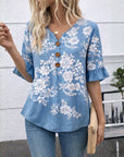 Blue Meadow Breeze Blouse