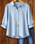 Soft Breeze Puff Sleeve Blouse