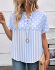 Sky Dot Patchwork Tee
