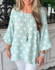 Mint Polka Breeze Top